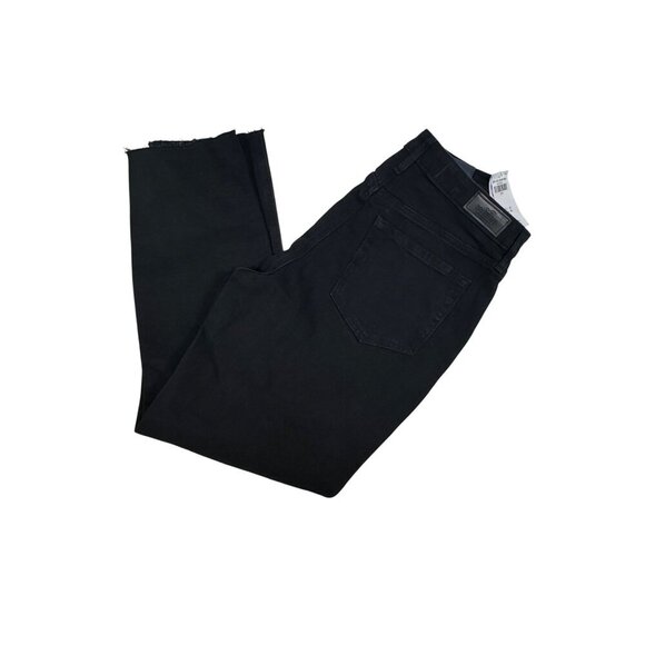 Hollister Women’s Ultra High-Rise Mom Black Jeans Denim With Frayed Hem Size 27 - Picture 4 of 6